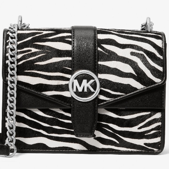 Michael Kors Black and White Zebra Print Bag - Picture 2 of 6